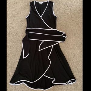 Calvin Klein wrap sway dress